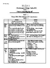 Giáo án Lớp 3 - Tuần 5 - Năm học 2014-2015